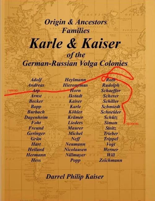 Origin & Ancestors Familes Karle & Kaiser of the German-Russian Volga Colonies - Paperback