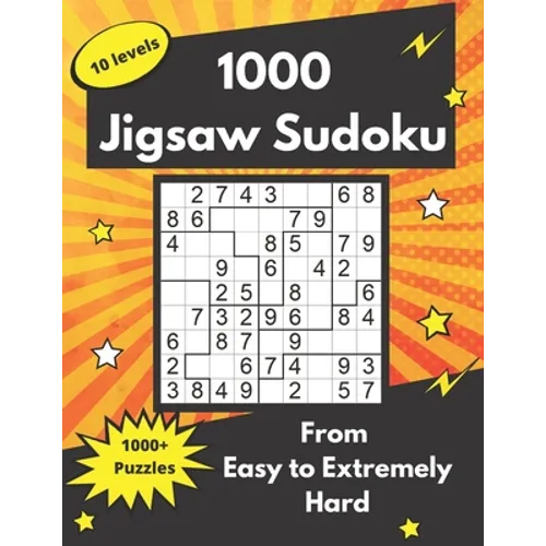 1000 Jigsaw Sudoku: irregular Sudoku Puzzles (easy to extremely hard) - Paperback