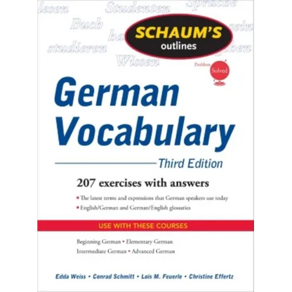Schaum's Outline of German Vocabulary, 3ed - Paperback