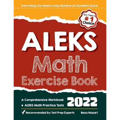 ALEKS Math Exercise Book: A Comprehensive Workbook + ALEKS Math Practice Tests - Paperback