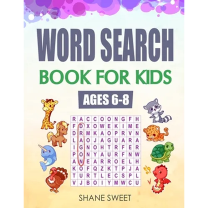 Word Search Book for Kids Ages 6-8 - Paperback