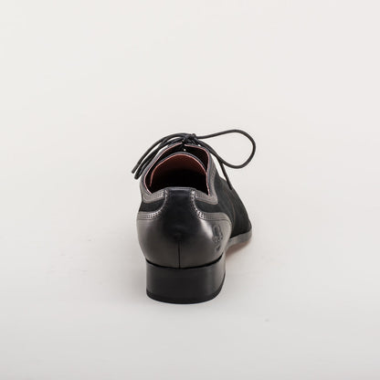 Dandy Men's Vintage Cap Toe Oxfords (Black)