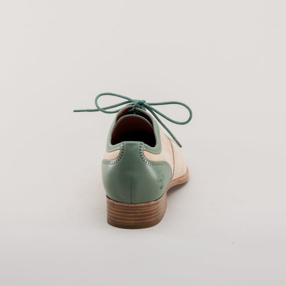 Dandy Men's Vintage Cap Toe Oxfords (Sage/Buff)