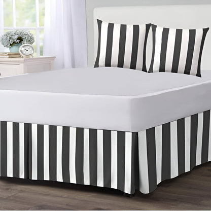 400TC Stripe Border Frame Cotton Sateen Duvet Cover Set