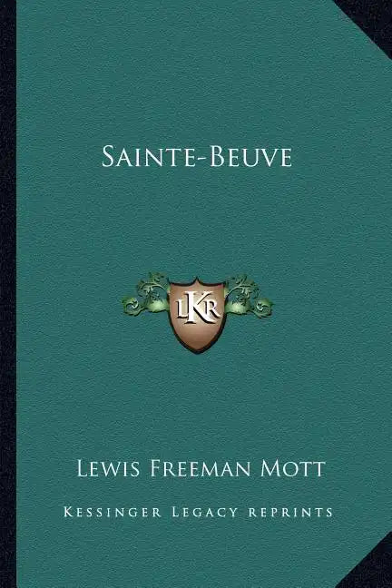Sainte-Beuve - Paperback