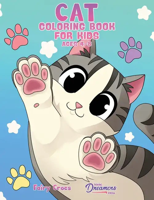 Cat Coloring Book for Kids Ages 4-8: Cute and Adorable Cartoon Cats and Kittens - Paperback