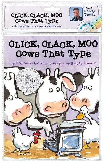 Click, Clack, Moo: Cows That Type/ Book and CD [With CD (Audio)] - Paperback