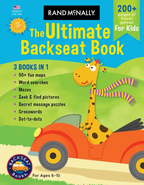 Rand McNally: The Ultimate Backseat Book 3 in 1 Kids' Activity Book - Paperback