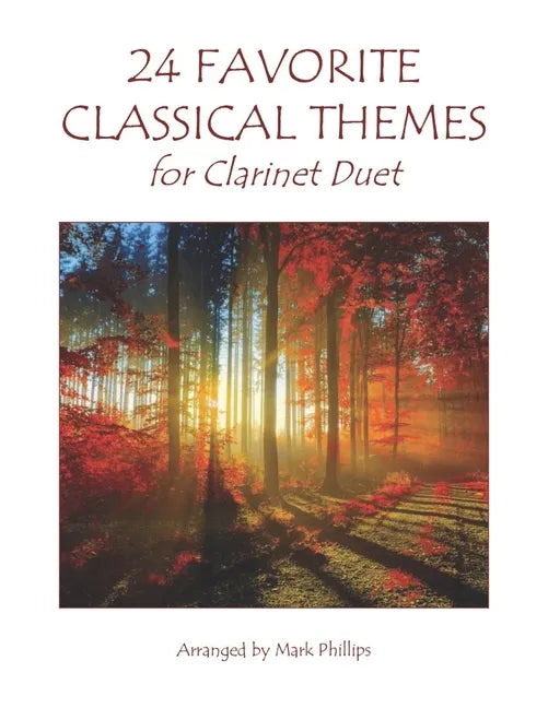 24 Favorite Classical Themes for Clarinet Duet - Paperback