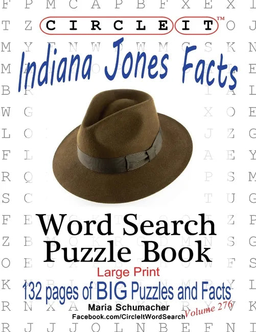 Circle It, Indiana Jones Facts, Word Search, Puzzle Book - Paperback