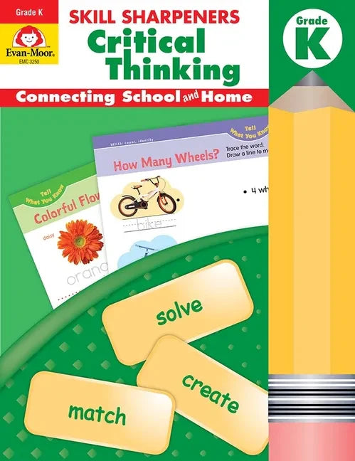 Skill Sharpeners: Critical Thinking, Kindergarten Workbook - Paperback