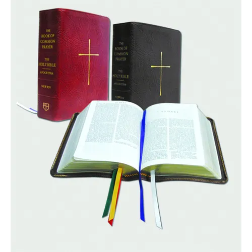 The Book of Common Prayer and Bible Combination Edition (NRSV with Apocrypha): Red Bonded Leather - Leather