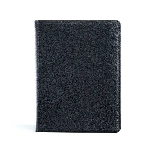 CSB Pastor's Bible, Verse-By-Verse Edition, Holman Handcrafted Collection, Black Premium Goatskin - Leather