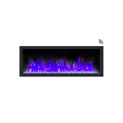 Dynasty Cascade 52-Inch Recessed Smart Linear Electric Fireplace With Dynasty App [DY-BTX52] (SAK73485)