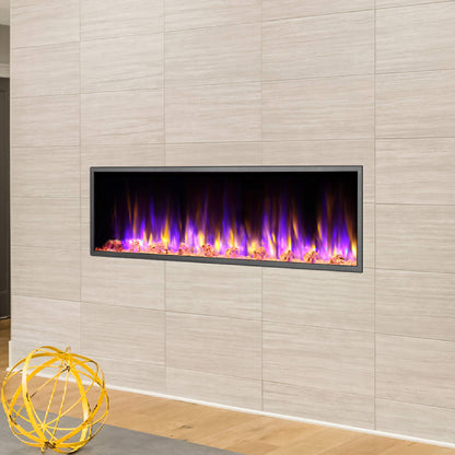 Dynasty Harmony 57-Inch Recessed Smart Linear Electric Fireplace With Remote Control [DY-BEF57] (SAK41756)