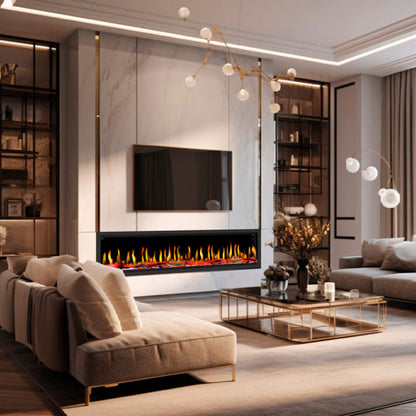 Dynasty Tempo 76-Inch Virtual Linear Electric Fireplace [DY-FVX76] (SAK84710)
