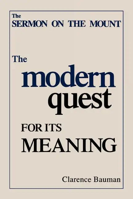 Sermon on the Mount - Paperback
