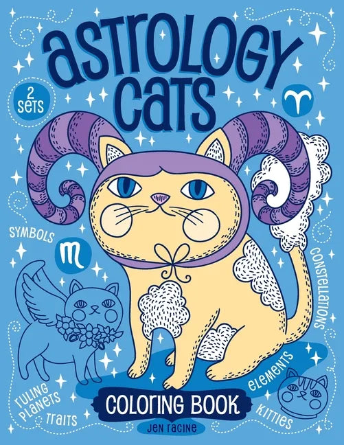Astrology Cats Coloring Book - Paperback