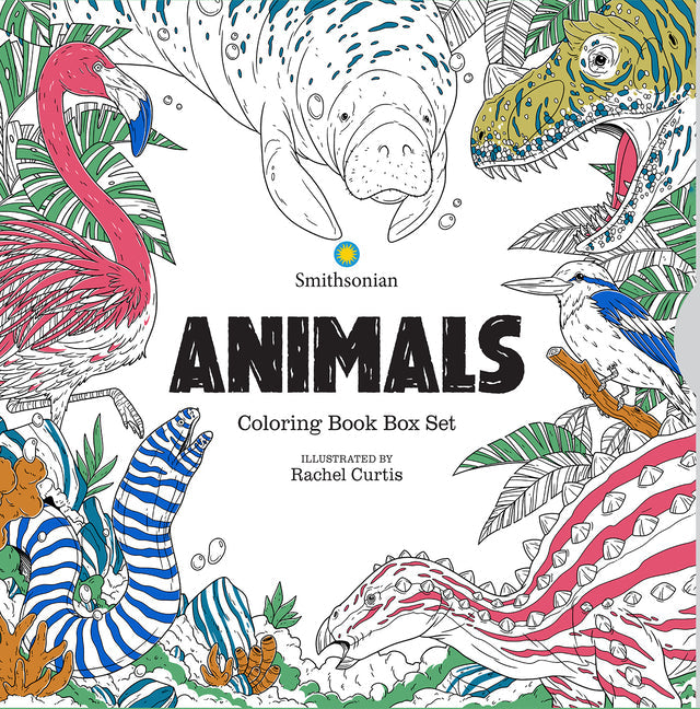 Animals: A Smithsonian Coloring Book Box Set - Paperback