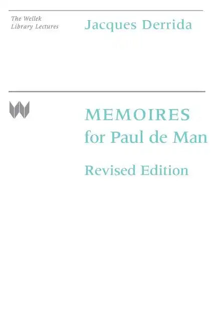 Memoires for Paul de Man - Paperback