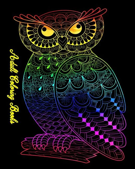 Adult Coloring Books: Gorgeous Cats and Owls - Paperback