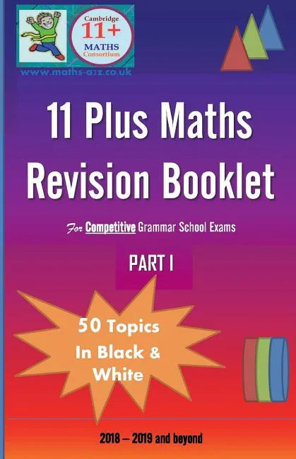 11+ Plus Maths Revision (Card) Booklet: For Competitive Grammar School Exams - Paperback