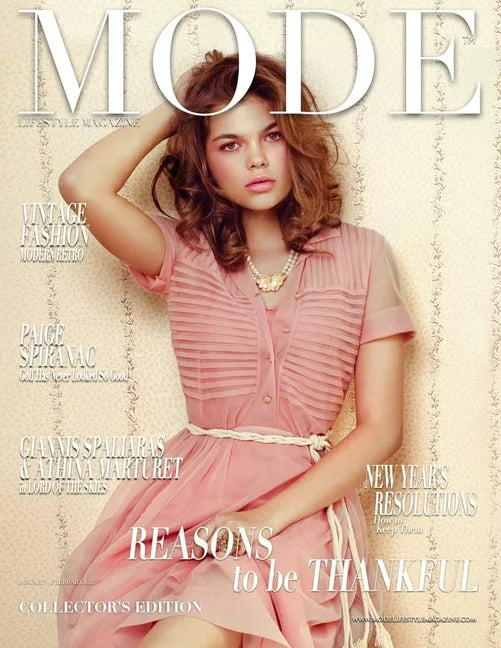 Mode Lifestyle Magazine - Reasons to be Thankful: Collector's Edition - Vintage Fashion Cover - Paperback