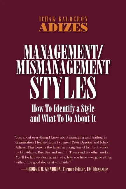 Management/Mismanagement Styles - Paperback