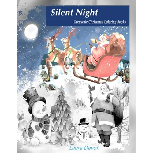 Greyscale Christmas Coloring Books - Paperback