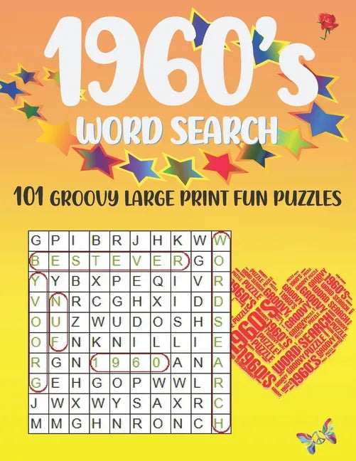 1960's word search: 101 groovy large print fun puzzles - Paperback