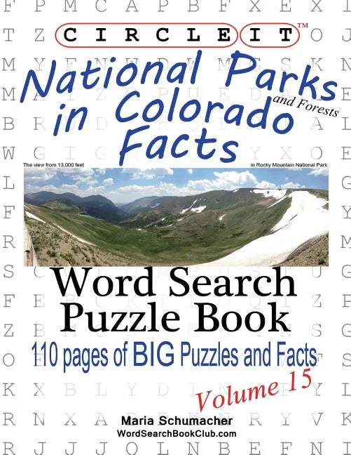 Circle It, National Parks and Forests in Colorado Facts, Word Search, Puzzle Book - Paperback