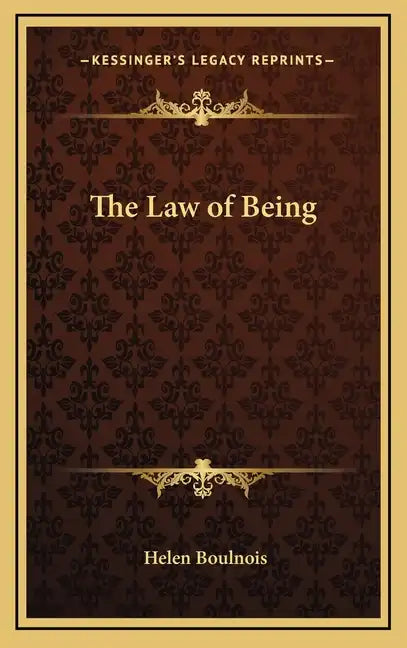 The Law of Being - Hardcover