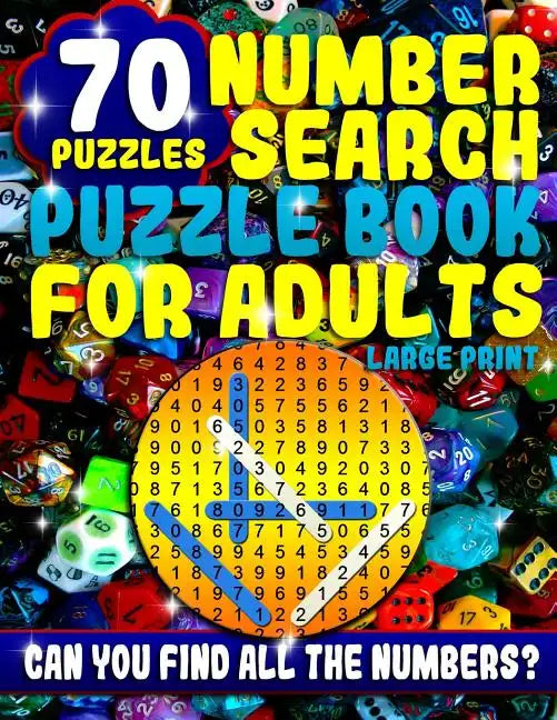 Number Search Puzzle Book for Adults Large Print: Number Search Books for Seniors and Adults - Paperback