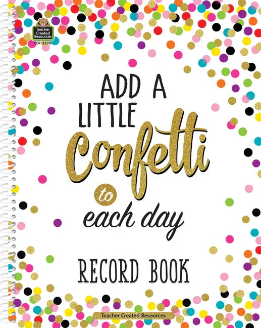 Confetti Record Book - Spiral
