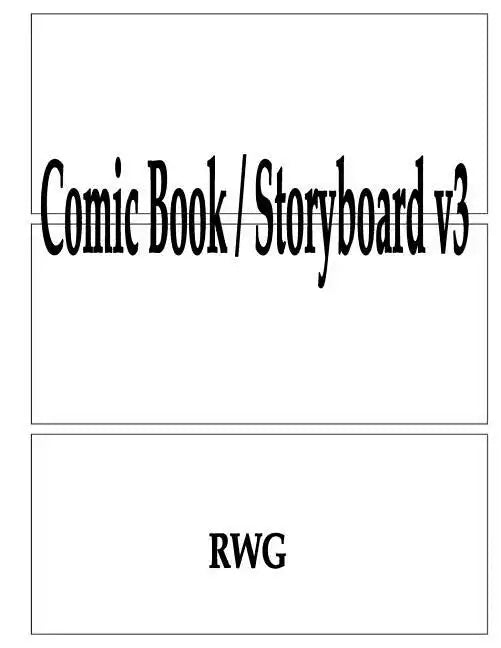 Comic Book / Storyboard v3: 50 Pages 8.5" X 11" - Paperback