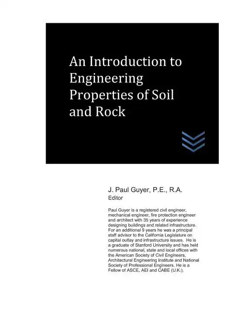 An Introduction to Engineering Properties of Soil and Rock - Paperback