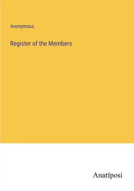 Register of the Members - Paperback