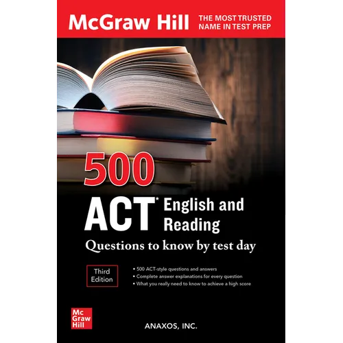 500 ACT English and Reading Questions to Know by Test Day, Third Edition - Paperback