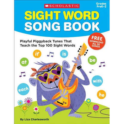 Sight Word Song Book: Playful Piggyback Tunes That Teach the Top 100 Sight Words - Paperback