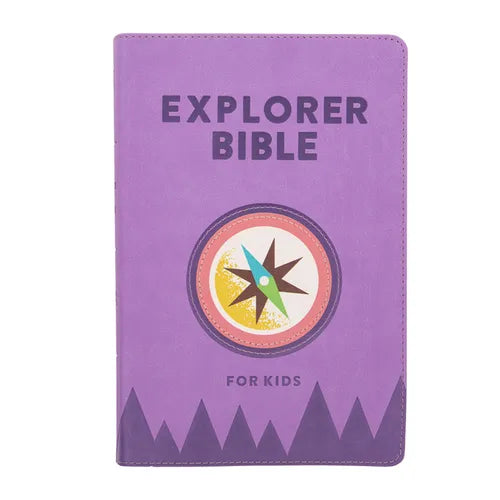 CSB Explorer Bible for Kids, Lavender Compass Leathertouch - Imitation Leather