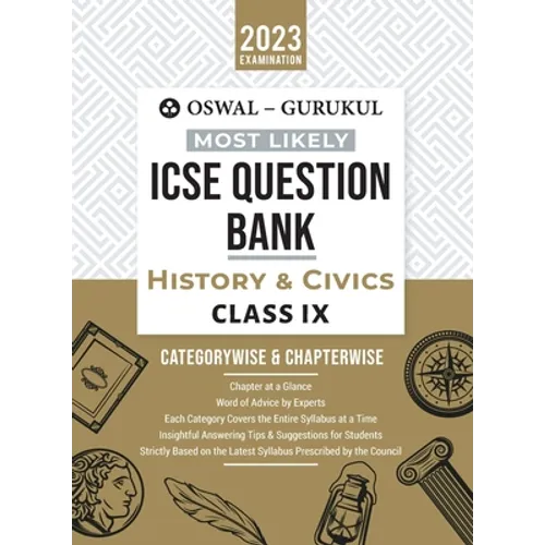 Oswal - Gurukul History & Civics Most Likely Question Bank: ICSE Class 9 For 2023 Exam - Paperback