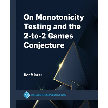 On Monotonicity Testing and the 2-To-2 Games Conjecture - Paperback