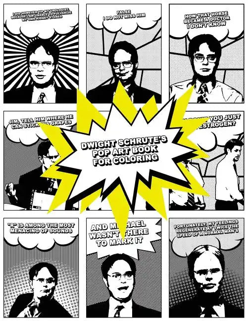 Dwight Schrute's Pop Art Book for Coloring - Paperback