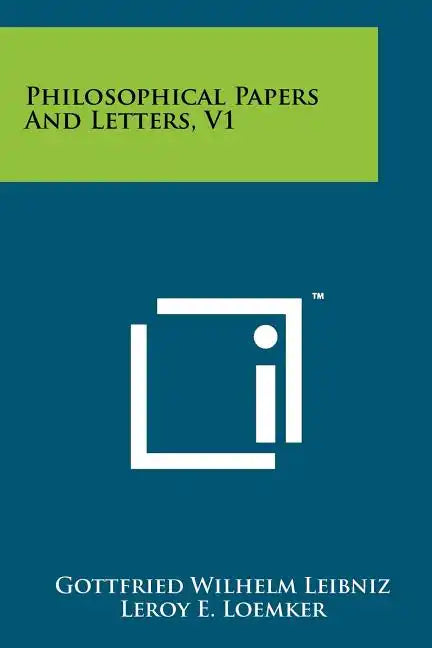 Philosophical Papers And Letters, V1 - Paperback