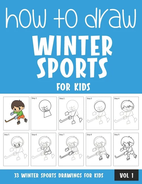 How to Draw Winter Sports for Kids - Vol 1 - Paperback