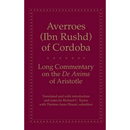 Long Commentary on the de Anima of Aristotle - Paperback