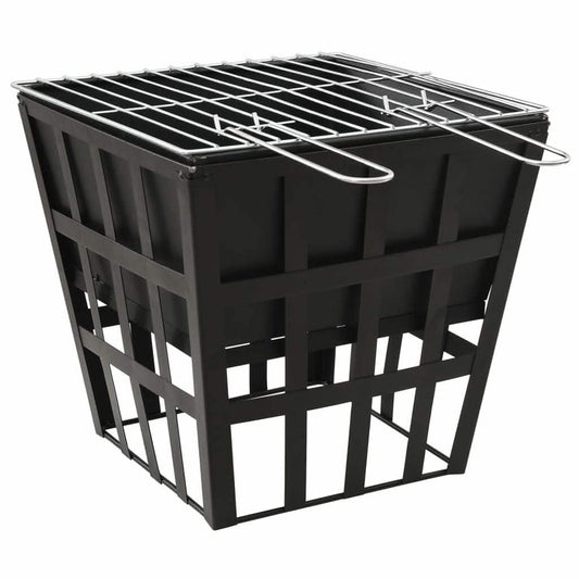 EBTOOLS 2-in-1 Steel Fire Pit and BBQ