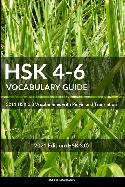 HSK 4-6 Vocabulary Guide: 3211 HSK 3.0 Vocabularies with Pinyin and Translation - Paperback