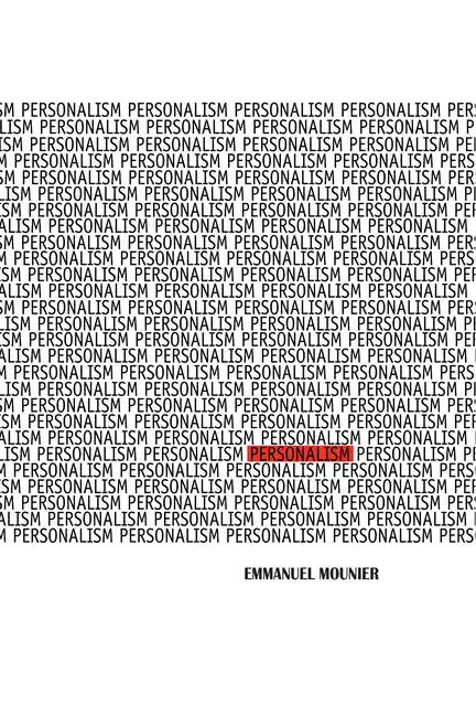Personalism - Paperback