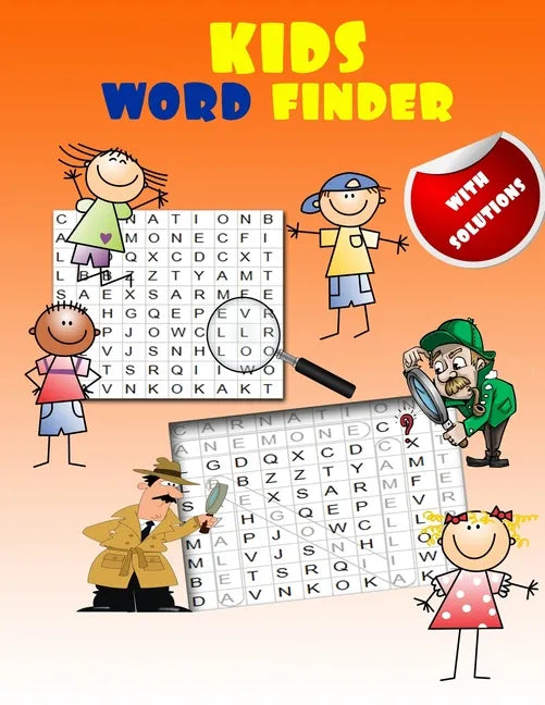 kids word finder: fun word search puzzles for clever kids with an amazing word search collection (with Solutions) - Paperback